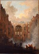 Hubert Robert Incendie de l'Opera oil painting on canvas
